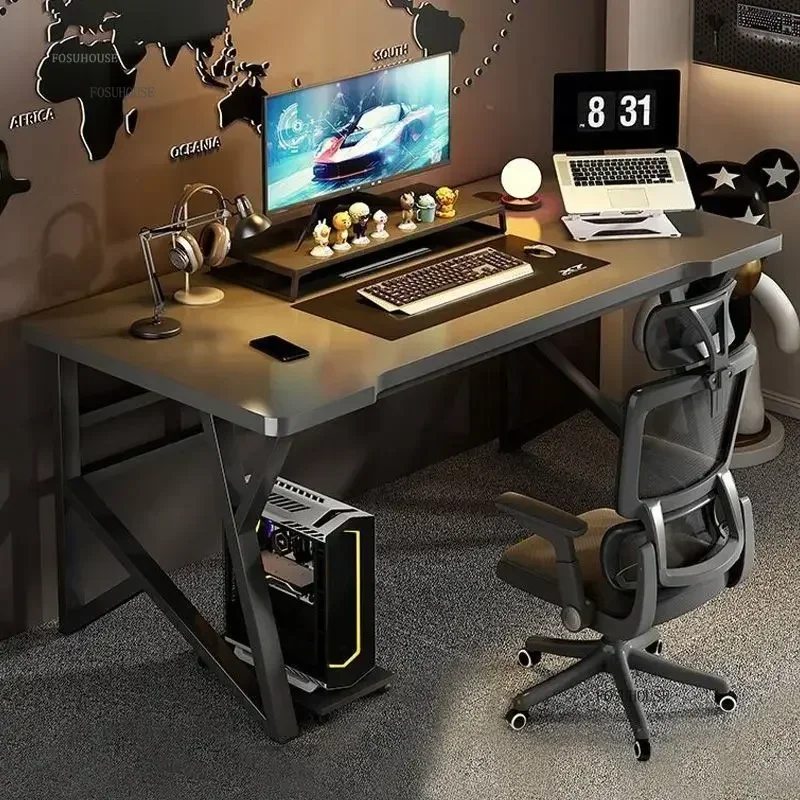 

Light Luxury Computer Desks Desktop Gaming Tables Modern Bedroom Desk Simple Office Desk and Chair Set Home Wooden Study Table