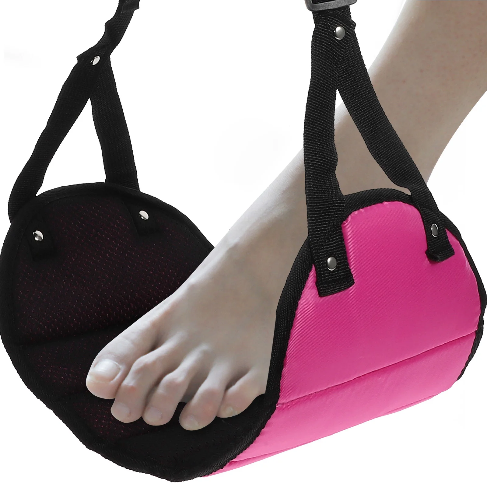 

Portable Airplane Foot Hammock Adjustable For Travel Flight Comfortable Plane Footrest Mesh Material Easy Install Hanging