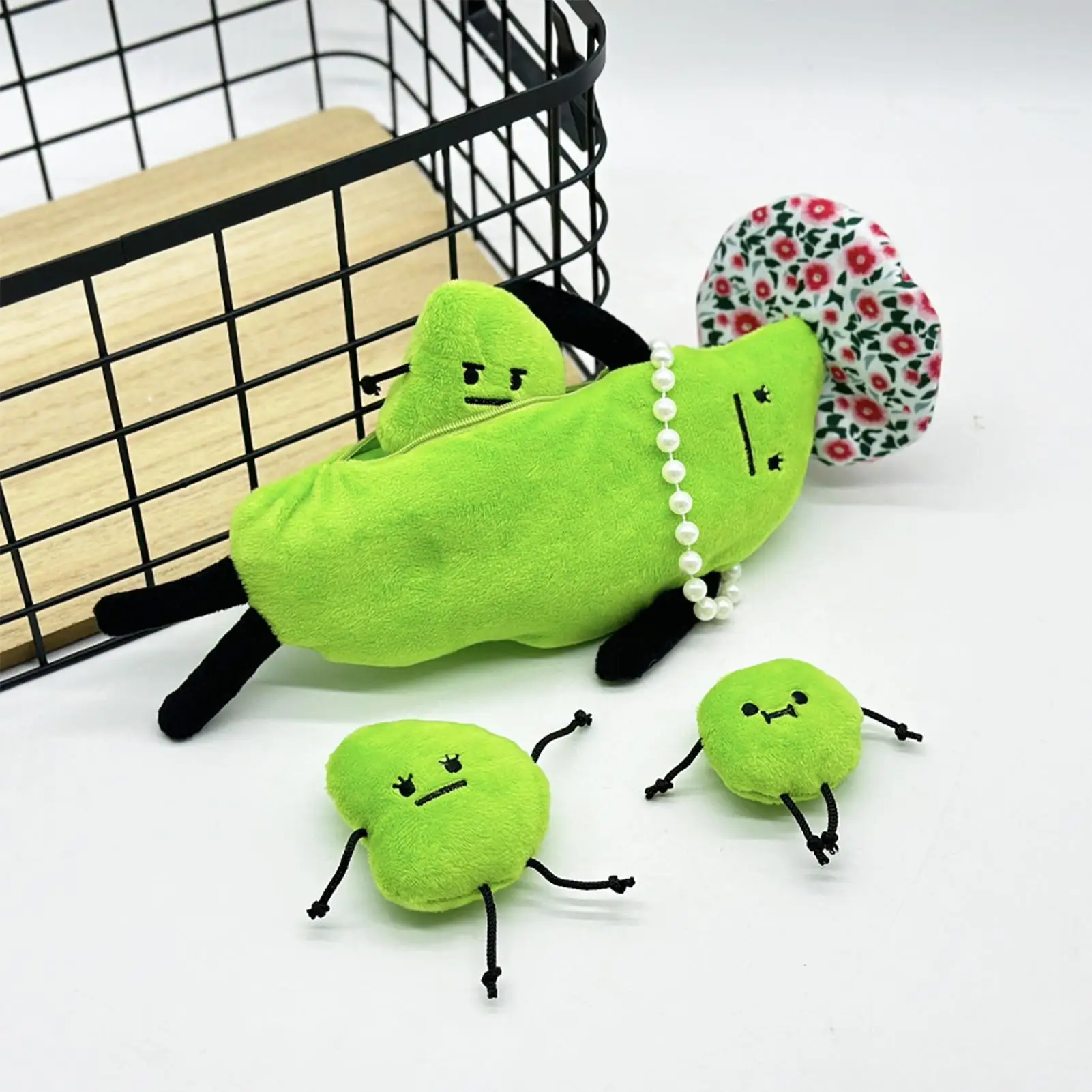 

Plush Toys Cartoon Family Plush Figure Cute Stuffed Companion Pillow Toy for Boys Girls Birthday Christmas Nursery Home Bed