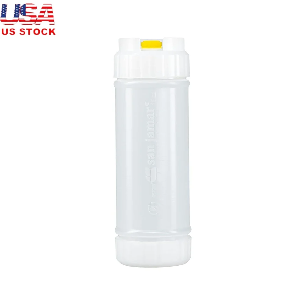 

Plastic Sauce Bottles with Medium Valve Smooth Sauces Easy Clean Design Pack of 12 Durable 16oz Wide Neck Bottles