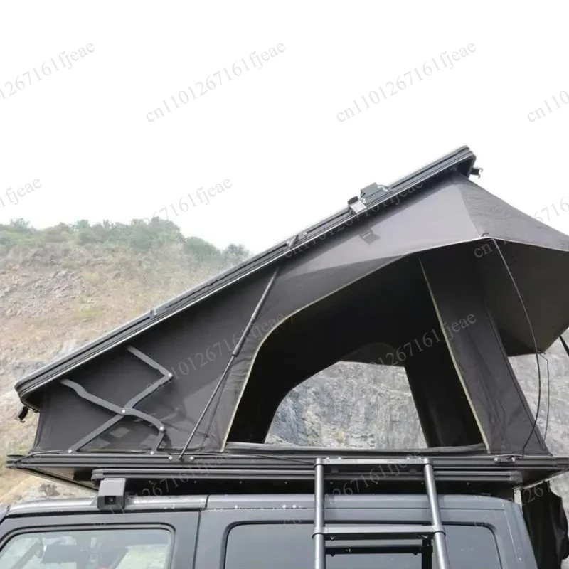 Hiking Car Triangle  Camping Aluminum Roof Top Tent 3 Person Rooftop Tent  Auto Outdoor Clamshell Hard Shell Roof Tent