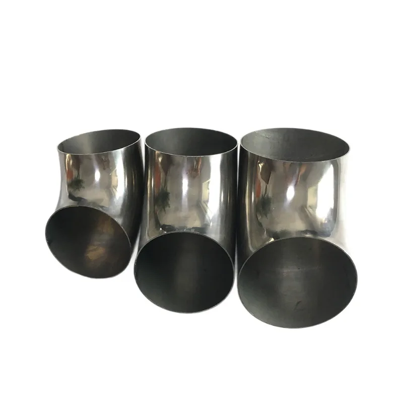 

Exhaust pipe modification 90 ° elbow External polished titanium alloy exhaust elbow Thickened automobile modification elbow