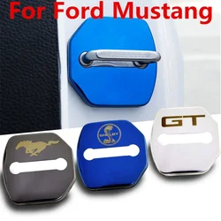 Car Door Lock Buckle Cover Car Accessories Interior Door Lock Cover For Ford ST Mustang GT SHELBY 2015-2020