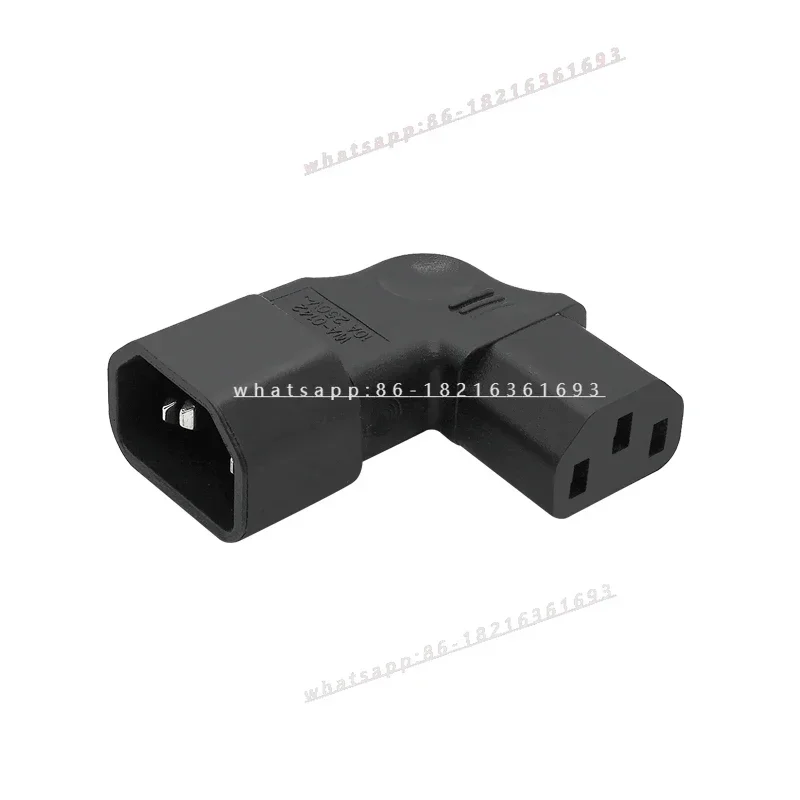 GOOD2026 Computer Chassis Universal Product L-shaped Corner Plug, Conversion Socket C13 To C14 Up Bend, Left And Right Bend