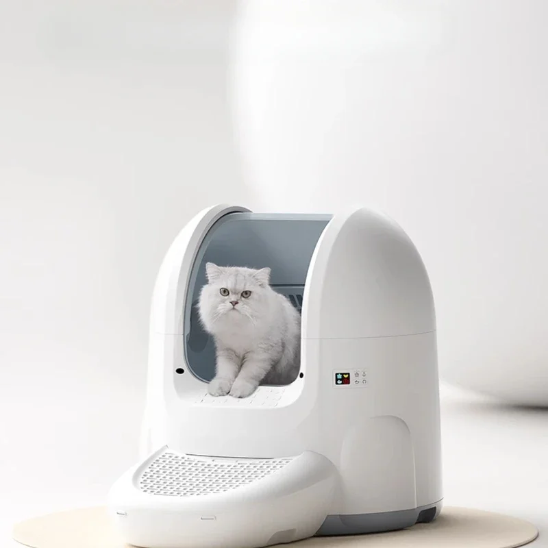 Intelligente Katzentoilette, automatische Katzentoilette, übergroße elektrische große umwandelbare Kätzchenprodukte, spritzwassergeschützt, Arenero Para Gato