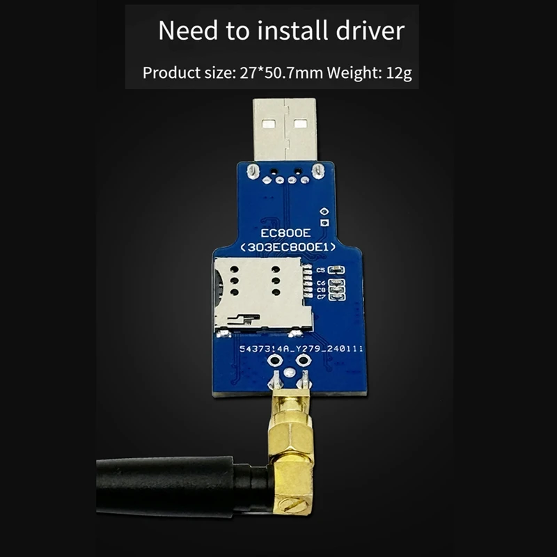 Módulo Netcom completo Y23A EC800E 4G Módulo USB Internet Acesso Multifuncional Módulo portátil conveniente