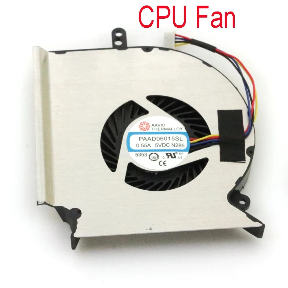 PAAD06015SL DC5V 0.55A 4wire 4pin For MSI GE75 GP75 GL75 WE75 VR MS-17 E2/E4/E5/E7 GE63 GE63VR MS-16P1 GE73VR CPU GPU Cooler Fan