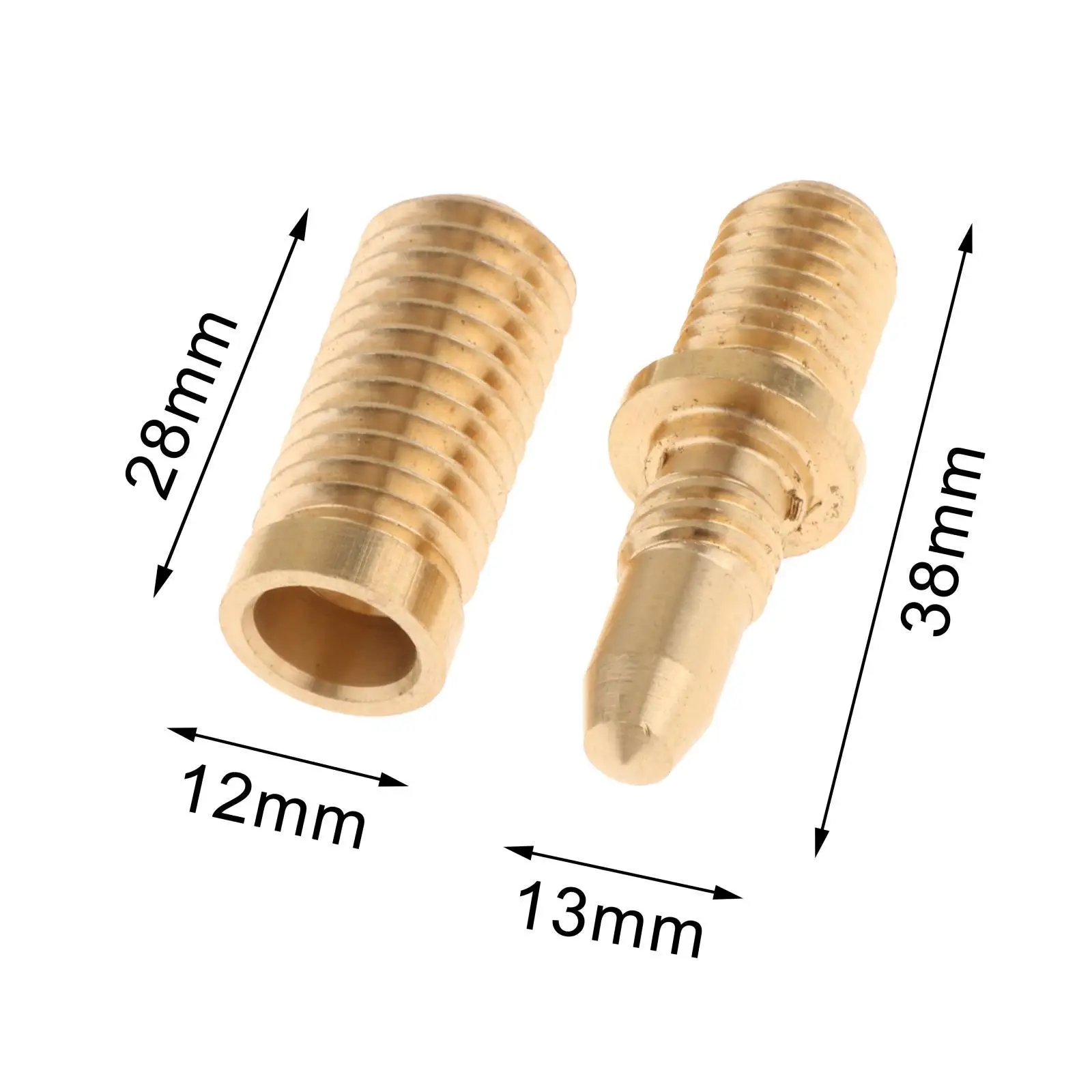 

Pool Cue Joint Screw 13mmx38mm Gold Billiard Accessories for Cue Stick Repair and Precise Control