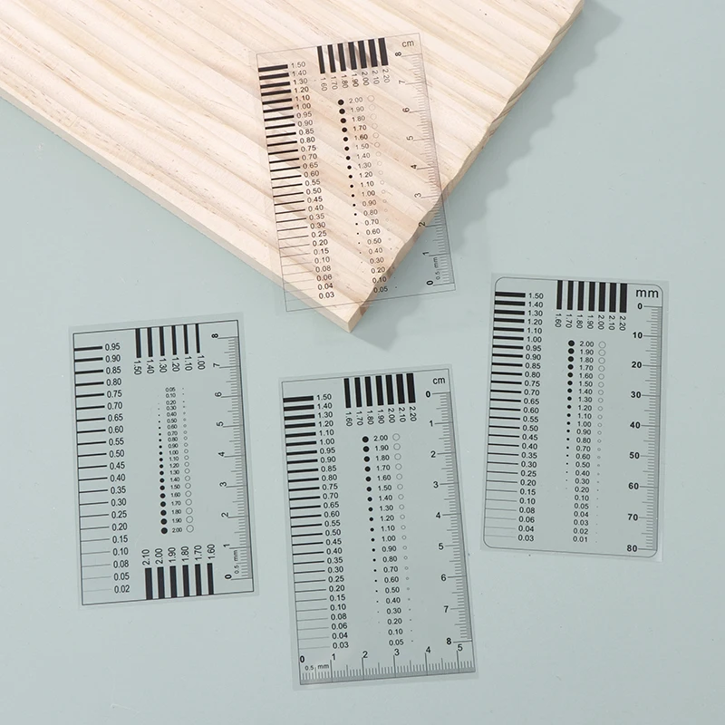 Measuring Pass Badge Gauge Stain Card Point Gauge Wire Gauge Transparent Film Ruler Welding Gage Stain Crack Contrast Ruler