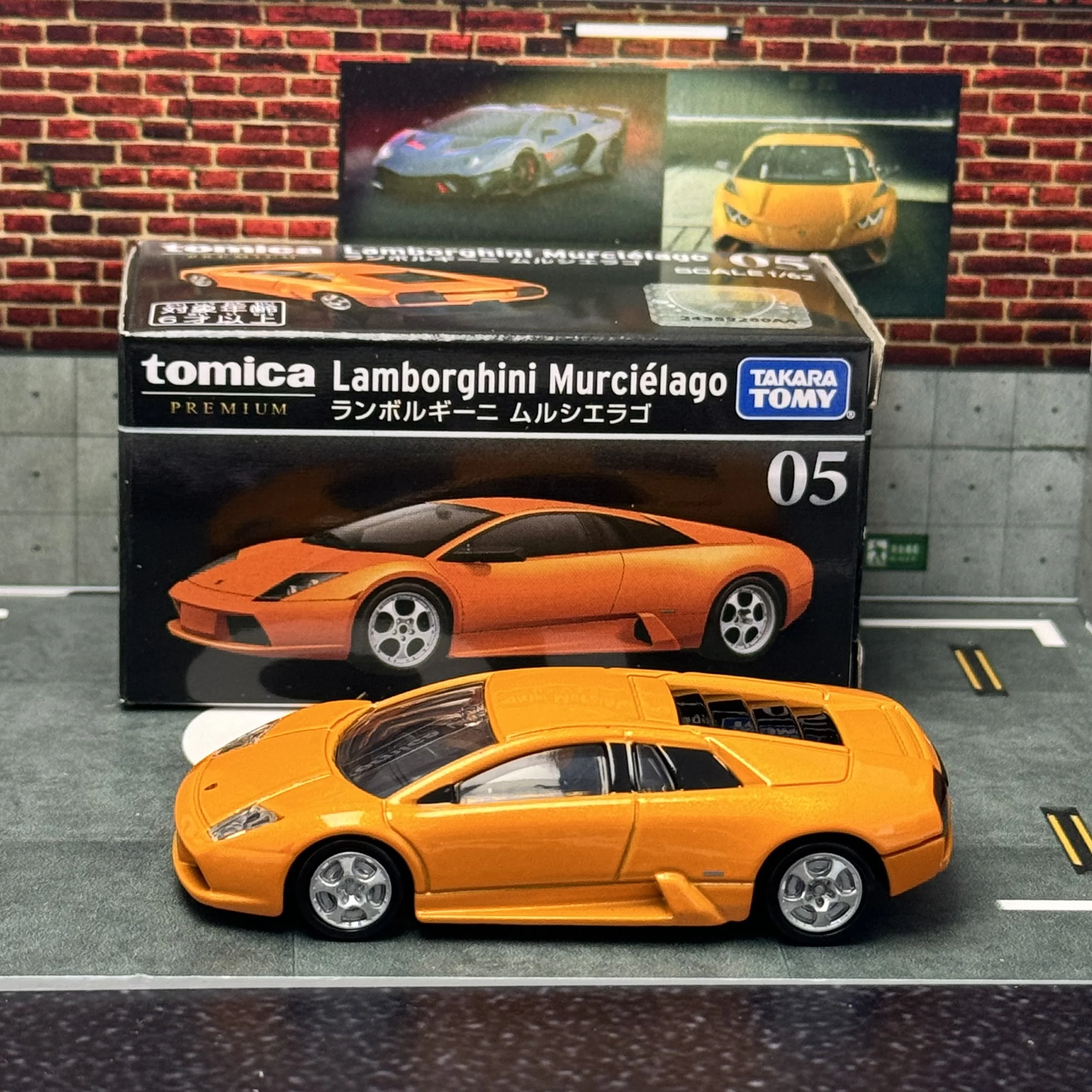Takara Tomy Tomica Premium 05 Lamborghini Murcielago Cars Hot Pop 1:64 Auto in lega Giocattoli Veicolo Pressofuso Modello in metallo per bambini