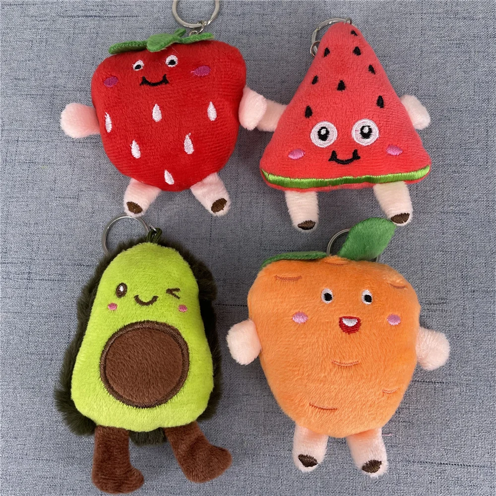 

10 шт., 4 дизайна, новые фруктовые фигурки, примерно 7-8 см. Плюшевая игрушка, плюшевая кукла-брелок