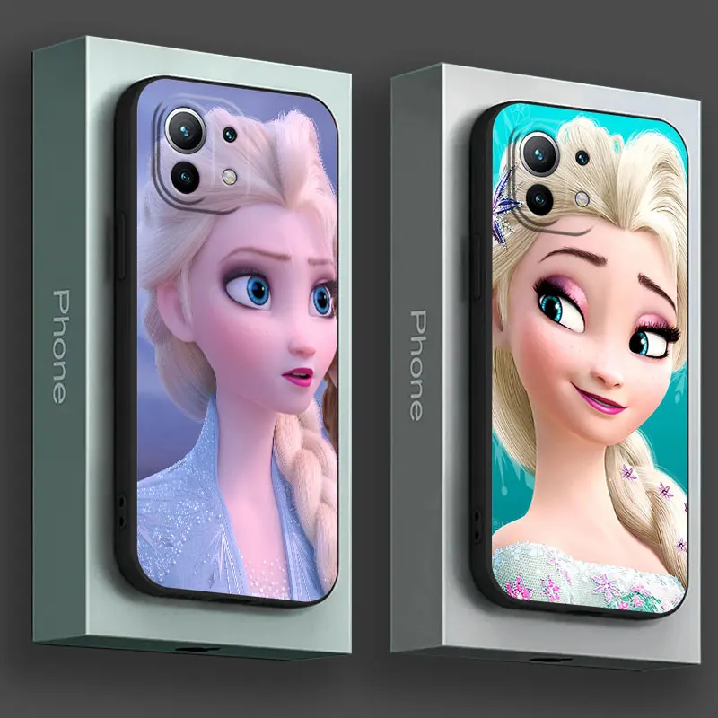 

Phone Case For Xiaomi 14T 13T 12T 11T 10T 14 Pro 11 Lite Poco X3 X4 X5 X6 M5 F5 F6 Pro Silicone Cover Disney Frozen Elsa Cartoon