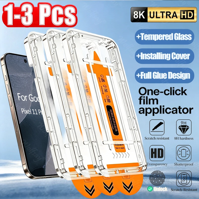 Image of 3/2/1PCS Glas für Google Pixel 11 Pro XL Displayschutzfolie für Google Pixel 11 Pro XL Vollständige Abdeckung aus gehärtetem Glas Pixel 11 Pro XL