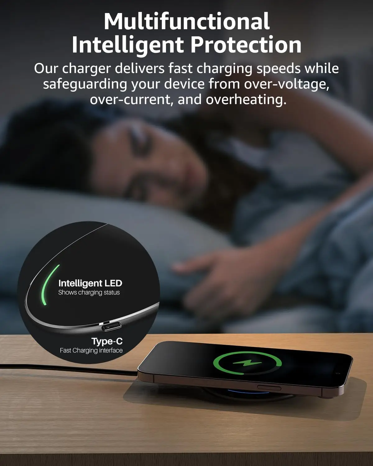 Fast Wireless Charging Pad For Samsung Xiaomi Huawei  Wireless Charger For iPhone 16 15 14 13 12 Pro XS Max Mini