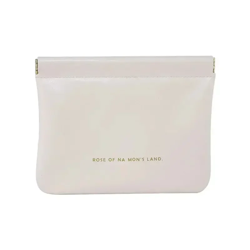 حقيبة تنظيم من البولي يوريثان بلون الحلوى - متعددة الوظائف لعملات مستحضرات التجميل والعملات المعدنية، وإكسسوارات السفر المدمجة البسيطة #5