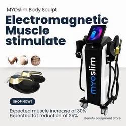 EMS Body Sculpt 6500w Body Slimming Fat Burning Muscle Sculpting Electromagnetic Muscle Stimulate Therapy Build Muscle Machine