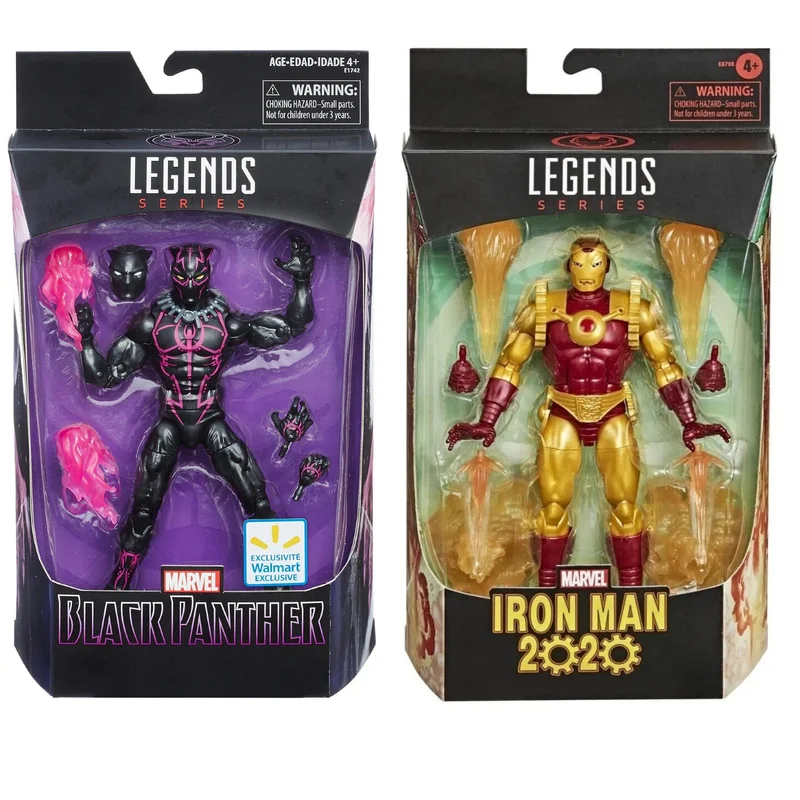 Figura de acción de Anime Marvel Black Panther Iron Man de 6 pulgadas, juguete de modelo coleccionable articulado, decoración de escritorio, regalo sorpresa para fanáticos