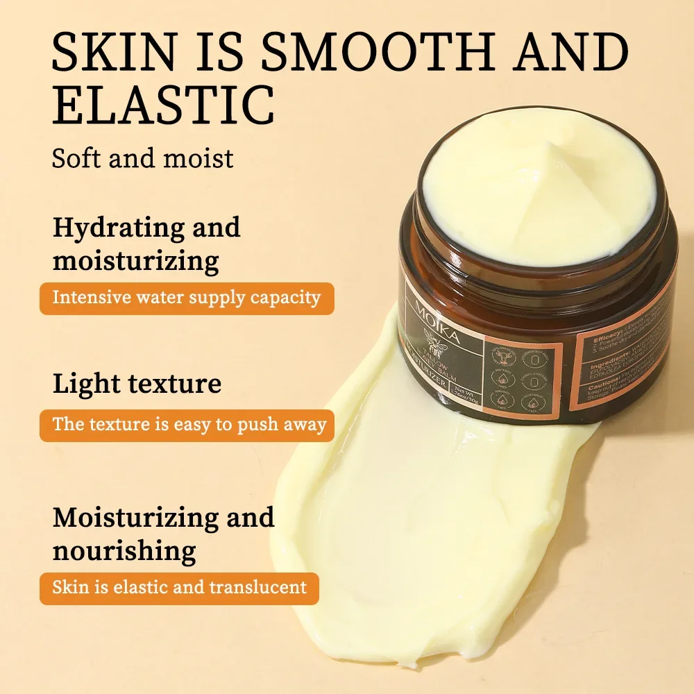 50ML Moisturizing Cream with Honey and Beef Tallow Creams, Hydrating Moisturizer for Face by MOIKA