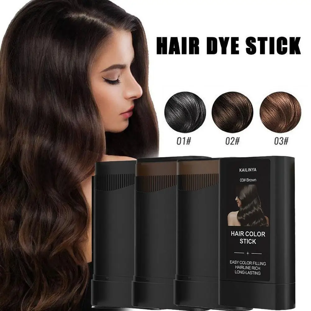 

Temporary Hair Color Stick Long-Lasting Fast Cover Portable Hair Color Pen Hair Dye Penfor Root Touch-Ups and Color Corrections