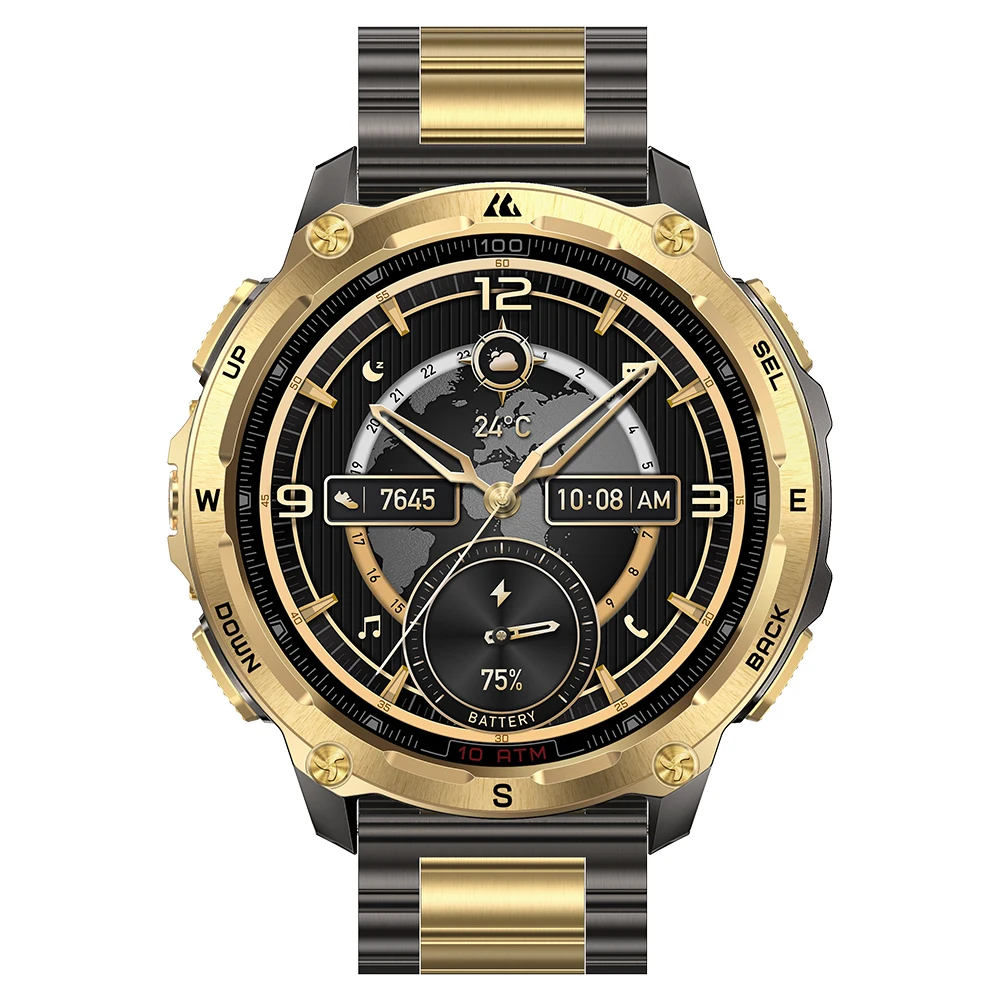 2026 KOSPET Tank T4 SE Smartwatch voor heren GPS Offline kaarten 512MB ROM 10ATM Waterdicht Hartslag 24/7 Gezondheidsmonitor