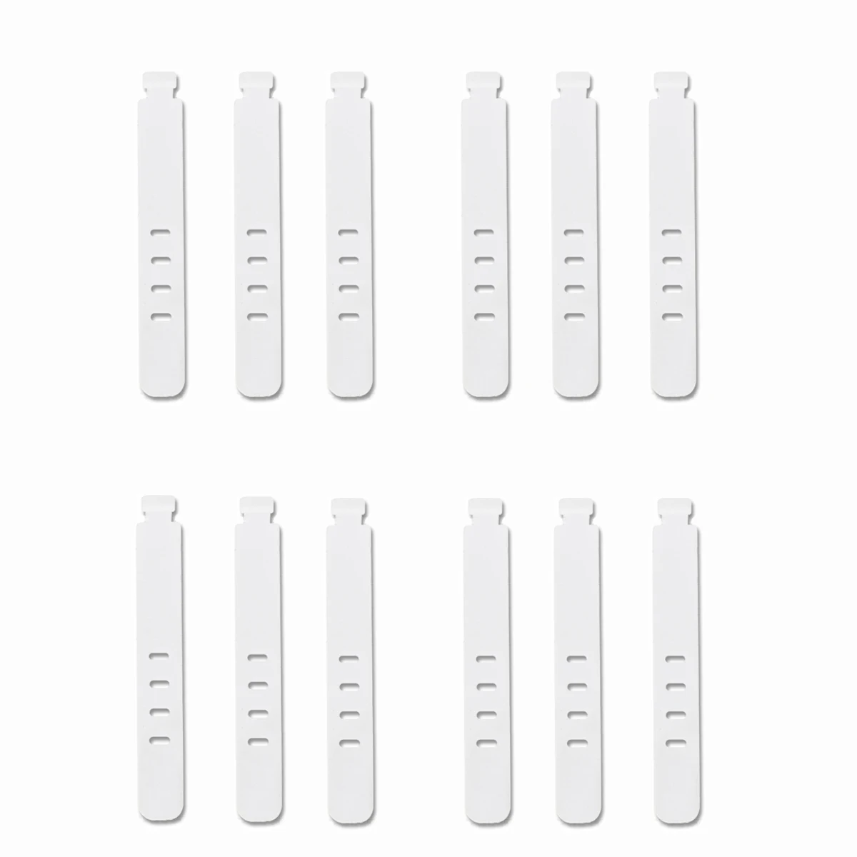 20/12/4PCS Kabelbinders Cord Organizer Management Siliconen Draadhouder Bandjes Zip Clips Herbruikbare Tie Wraps Keeperwinder Rubber