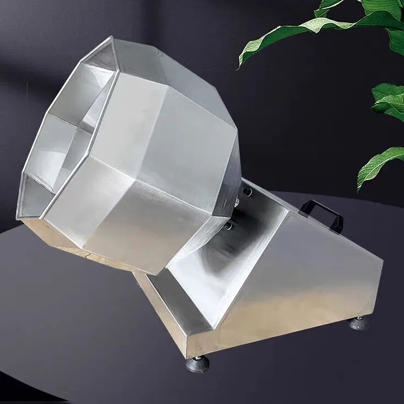 Drum Type Almond Chips Flavoring Flavor Machine Octagonal Mixer Snacks Food Seasoning Machine