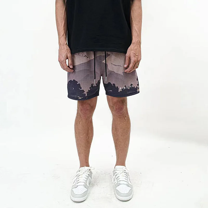 Kinetische Herren Sommer neue Mode Sport Fitness studio Fitness Laufen Basketball Mesh kurze Hosen männlich schnell trocknen lässig atmungsaktive