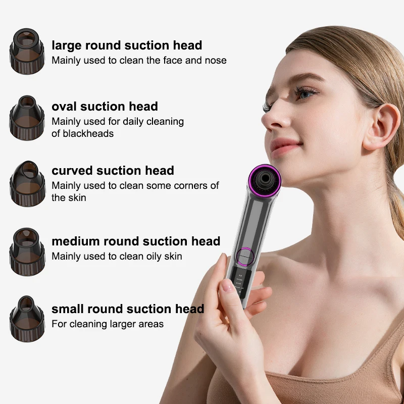 VLVEE Elektrische Comedondrukker Gezichtsreinigingsmachine Pore Cleanser Handheld Mee-eter & Acne Remover huidverzorging Tool