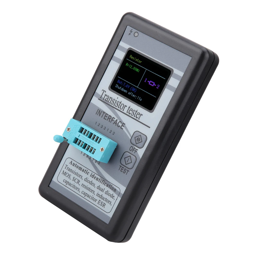 M328 Transistor Tester With 1.8 Inch Color LCD For Resistance Inductance Capacitance Diode MOSFET Meter Electronic Component Too