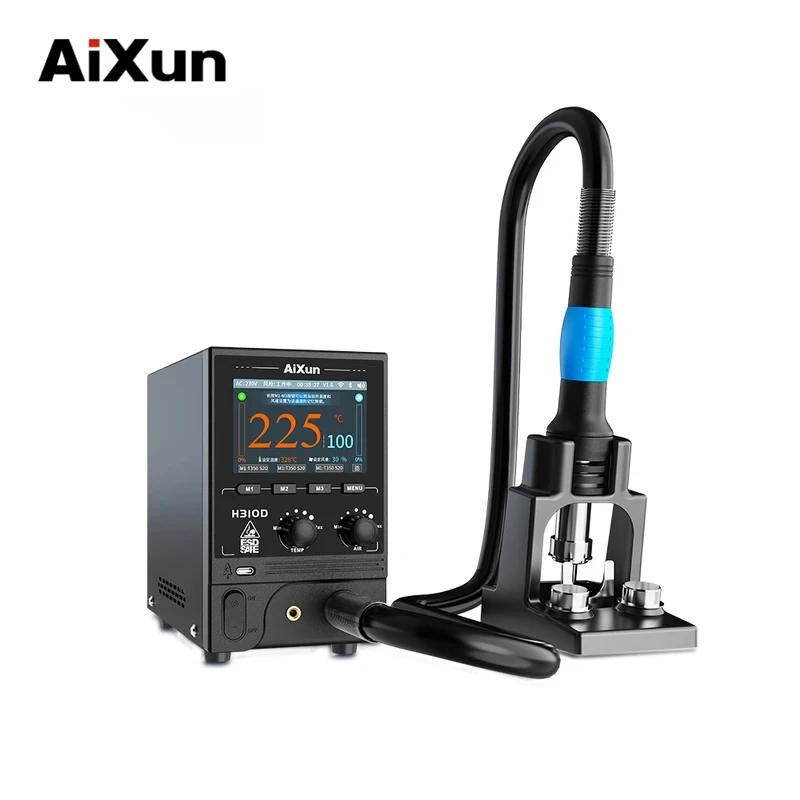

JC Aixun H310D Intelligent Hot Air Gun, High Power Heating Core, Cloud Data, Real-Time Update, Desoldering Parameters, 110 220V