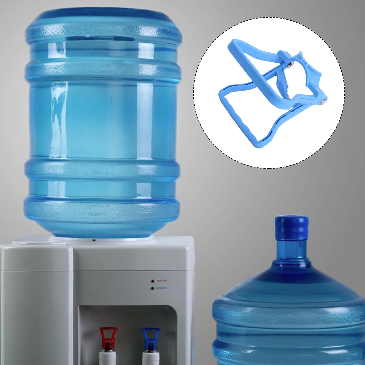 

4Pcs Energy Saving Water Bucket Lifters Plastic Jug Handles Ergonomic Handle for Heavy Bottled Water Carrier Lifting