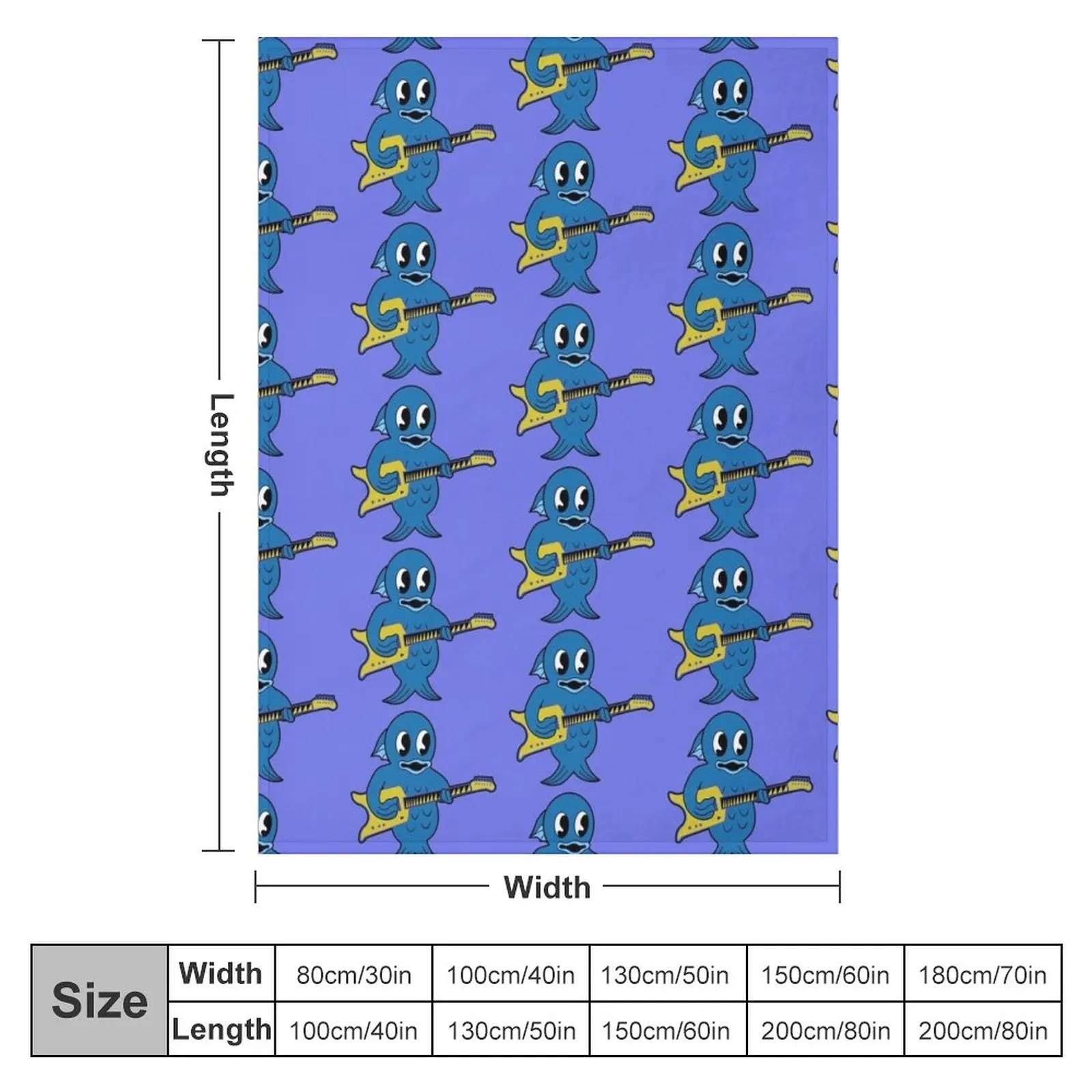 King Gizzard - Microtonal Fishie 2022 HQ version - All Proceeds to Charity Throw Blanket Weighted Blanket Bed linens sofa