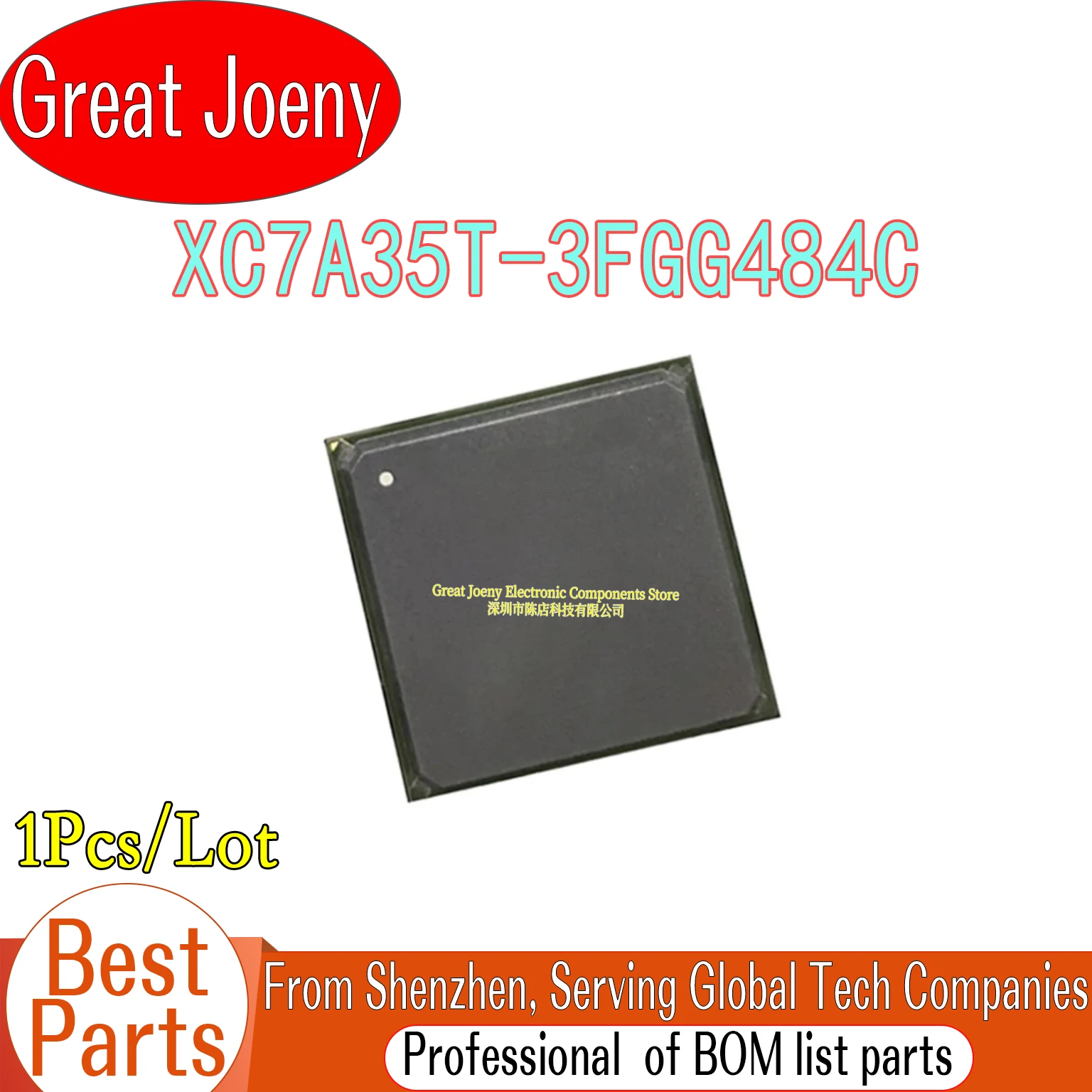 100% Brand New Original XC7A35T XC7A35T-3FGG484C XC7A35T-FGG484 IC Chipset BGA-484