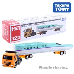 Takara Tomy Long Type Tomica No.122 Mitsubishi Fuso Super Great H5 Type shinkansen Carrier Car Model Kit Diecast