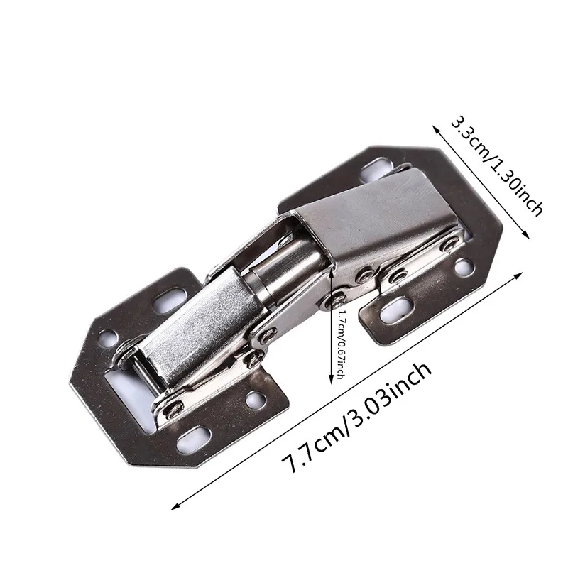 1/3/5 Stuks Kast Scharnier 90 Graden Niet-Boren Gat Kast Deur Hydraulische Scharnieren Soft Close Met Schroeven Meubelen Hardware