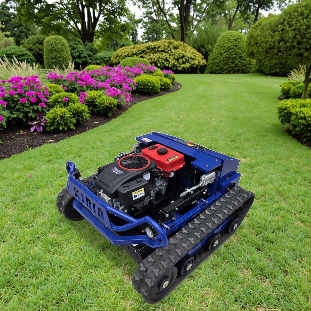 ZNW-800 Remote Control Tracked Lawn Mower - 23HP Powerful Engine, 45° Hill Climb, 3800㎡/H High Efficiency, Heavy-Duty &Durable,