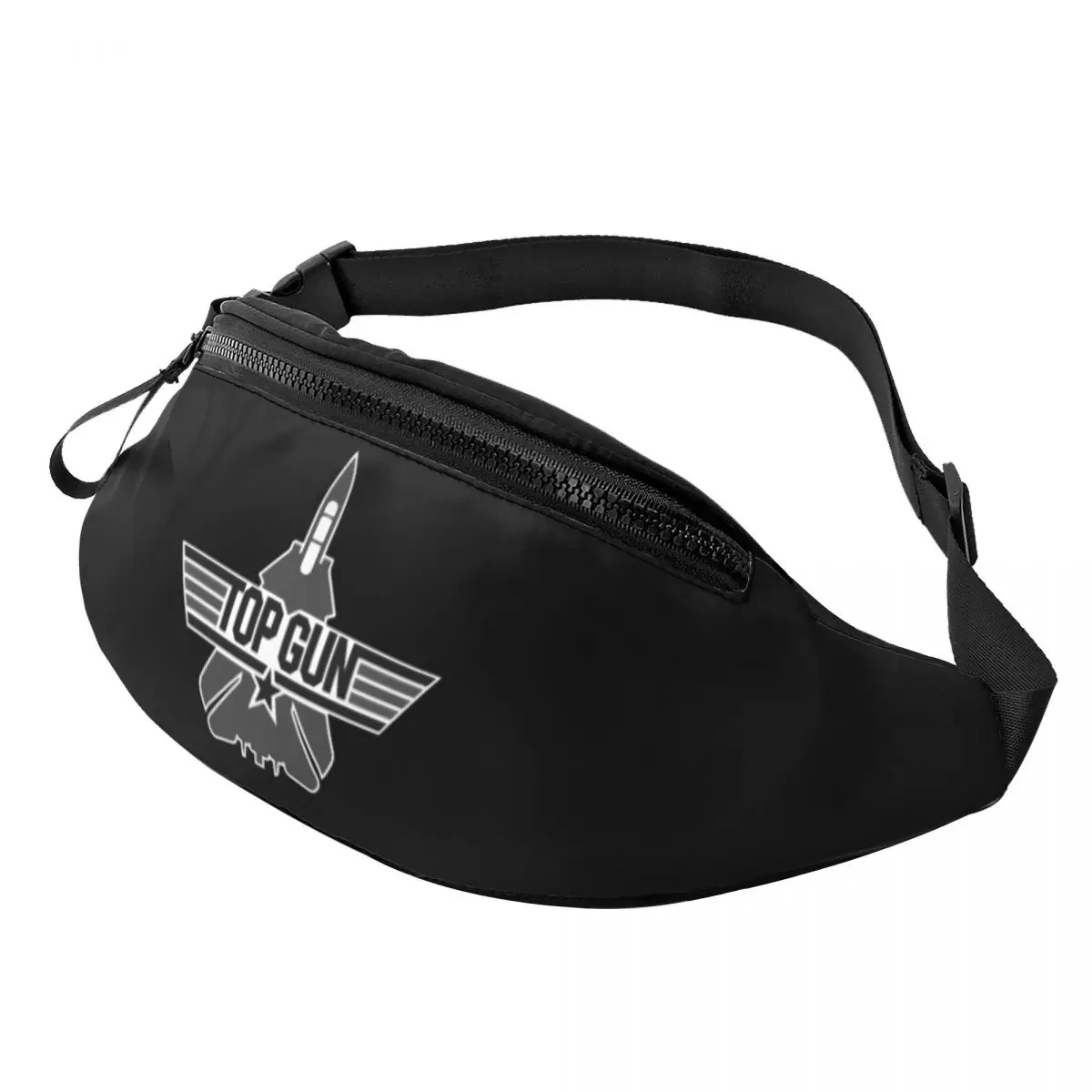 Casual Straaljagers Top Gun Fanny Pack Voor Fietsen Camping Vrouwen Mannen Maverick Film Crossbody Heuptas Telefoon Geld Pouch