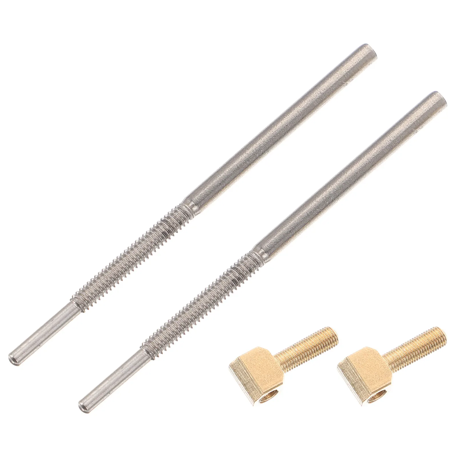 

2pcs Cello Screw Metal Frog Tail Adjustment Rod Replacement Tool For String Instrument Cello Bow Parts Viola Bow Part