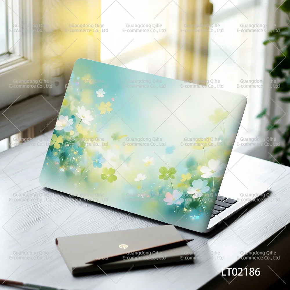 2 PCS Self-Adhesive Removable PVC 3D Sticker 15.07x10.82 Inches for Laptop Tablet Decal Skins laptop sticker macbook skin