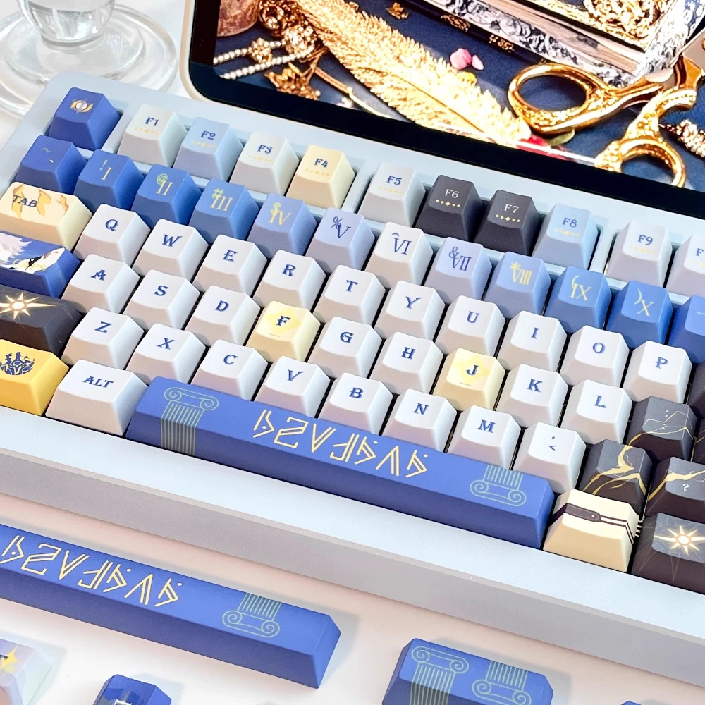 Honkai: Star Rail Keycap PBT Cherry Profile Phainon Theme Anime Game Keycaps Side Engraved Translucent Mechanical Keyboard Caps