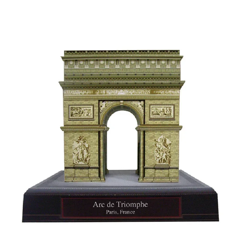 Frankreich Arc de Triomphe Origami Mini 3D Papier Modell Architektur Papercraft DIY Gebäude Teenager Erwachsene Handgemachte Handwerk Spielzeug QD-156