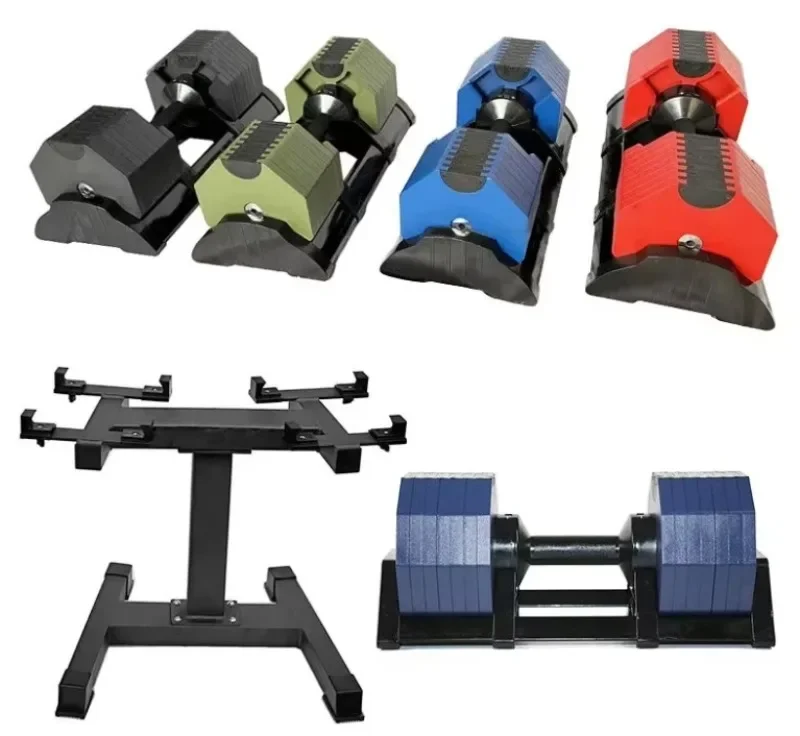 High Quality 24KG-60KG Adjustable Steel Dumbbells Hot Sale Custom Home Gym Free Weights Factory Wholesale