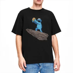 Men Women Cookie Monster T Shirts Accessories Cotton Tops Leisure Short Sleeve Round Neck Tees Printed T-Shirts