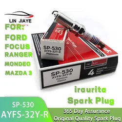 Original Quality 4/8pcs Platinum Spark Plug SP-530 AYFS32YR For Ford C-Max Lincoln MKZ Fusion 2013-2016 SP530 AYFS-32Y-R