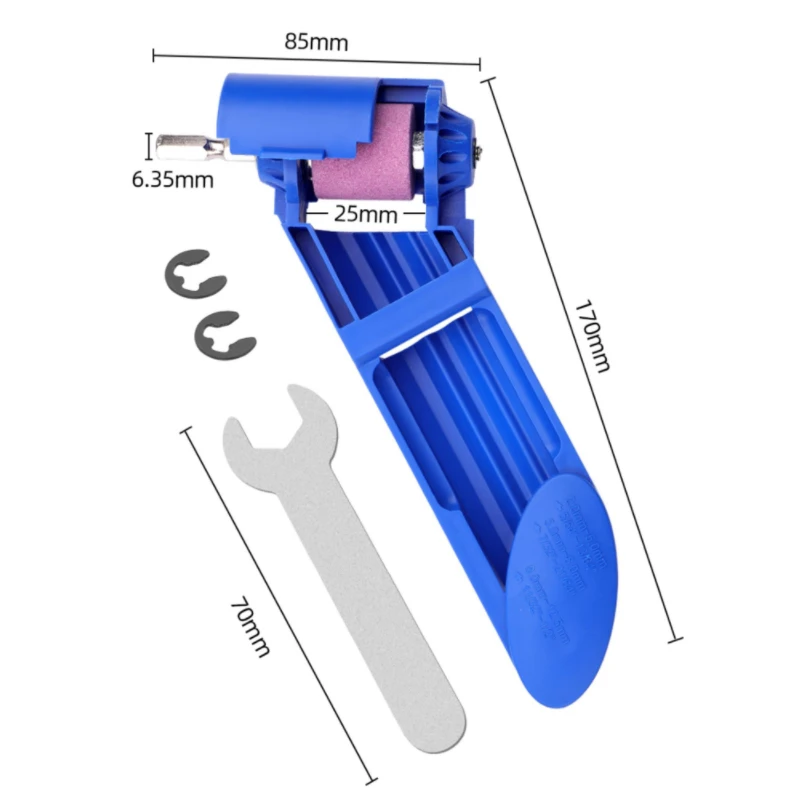 เจาะ Sharpener คู่มือ Sharpener เครื่องมือ1Pc แบบพกพา Bor Listrik จานเจียร Set Mata Bor สำหรับเจาะ Dremel อุปกรณ์เสริม