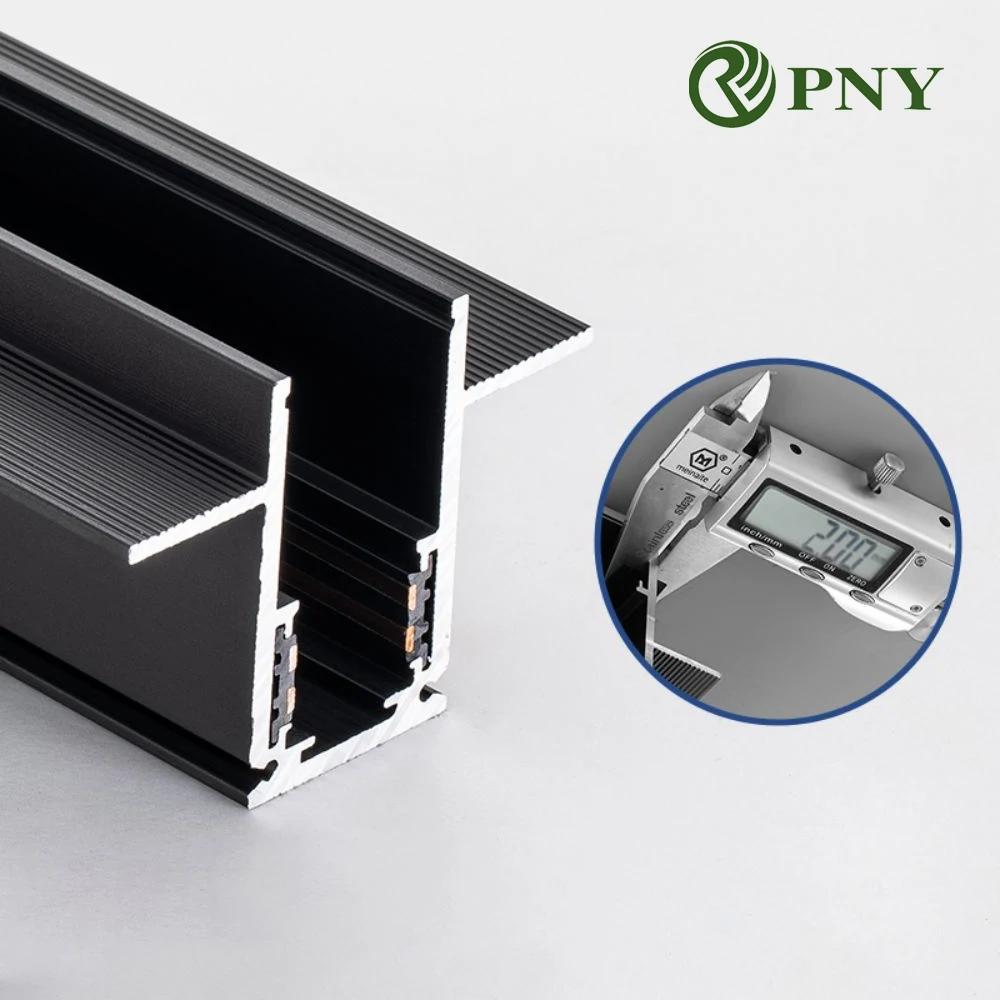 Magnetic Track Accessories Recesssed Magnet Rail Kits LED Magnetic Track Light Surface Mounted Corner Connector 48V Power Supply