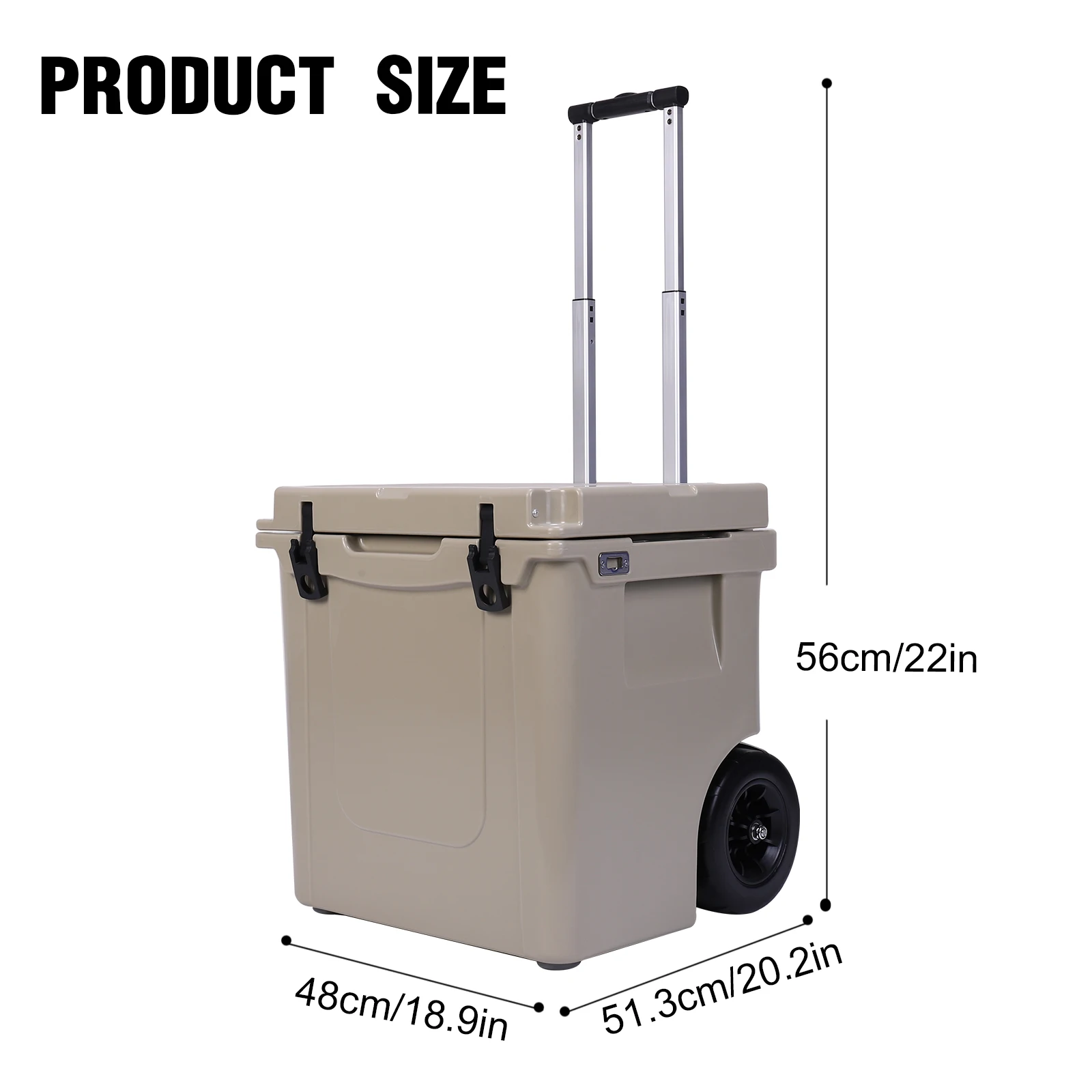 صندوق تبريد معزول عالي التحمل سعة 5 لتر مع مقابض محمولة/مزالج ضيقة مقاومة للتسرب لنزهات التخييم على الشاطئ والمزيد #5