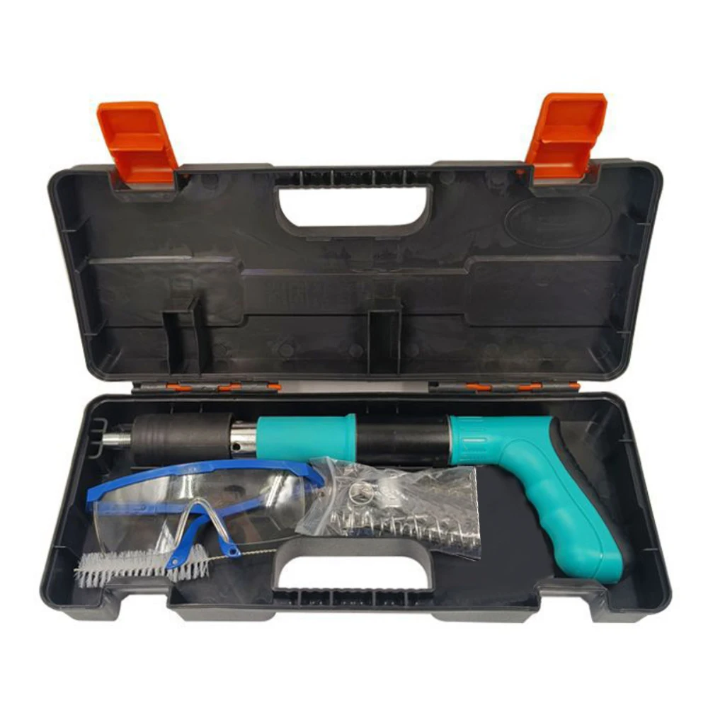 

Мини-пистолет для забивания гвоздей, 3-скоростной регулируемый ручной стальной гвоздезабиватель для крепления к стенам, инструмент для деревообработки и заклепки