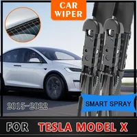 For Tesla Model X 2015~2022 Spray Washer Water Wiper Blades Injectors Car Accessories Multifunctional Front Window Cleaning Part