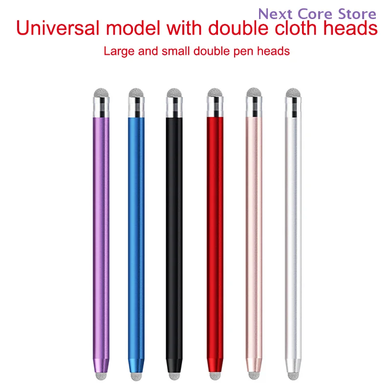 Mesh Fiber Capacitive Stylus Pen Double Nib Touch Screen Pens Drawing Pen For Universal Capacitive Screen Smart Phone Tablet